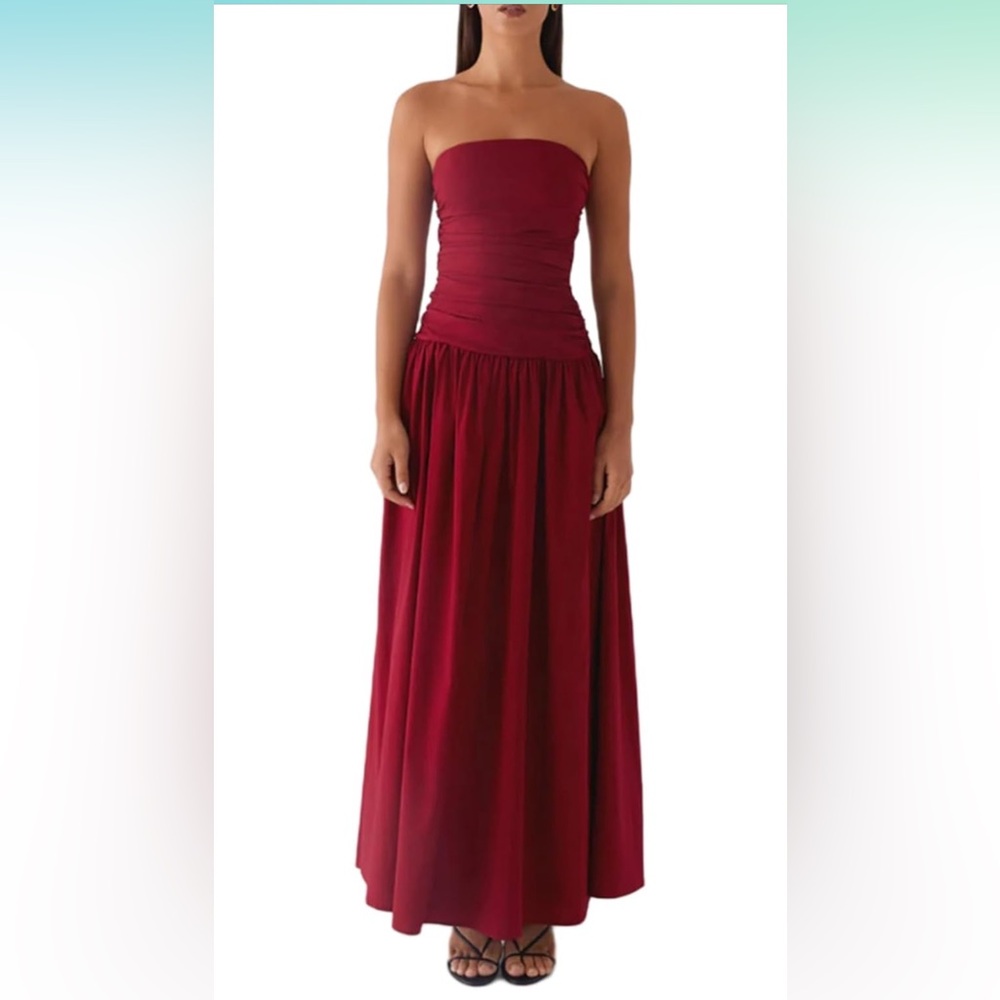 Women’s tube top maxi dress